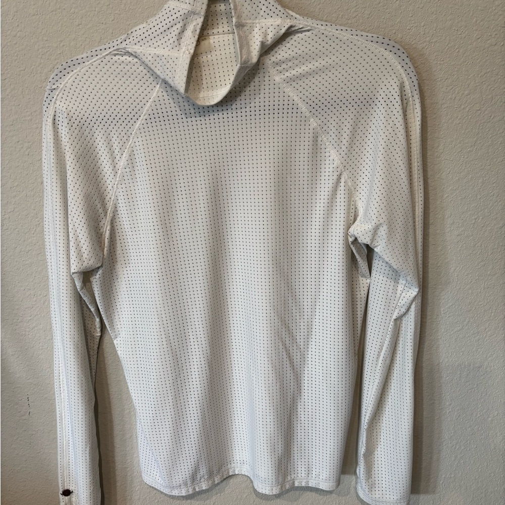 CALIA by Carrie Underwood Cream Perforated Top